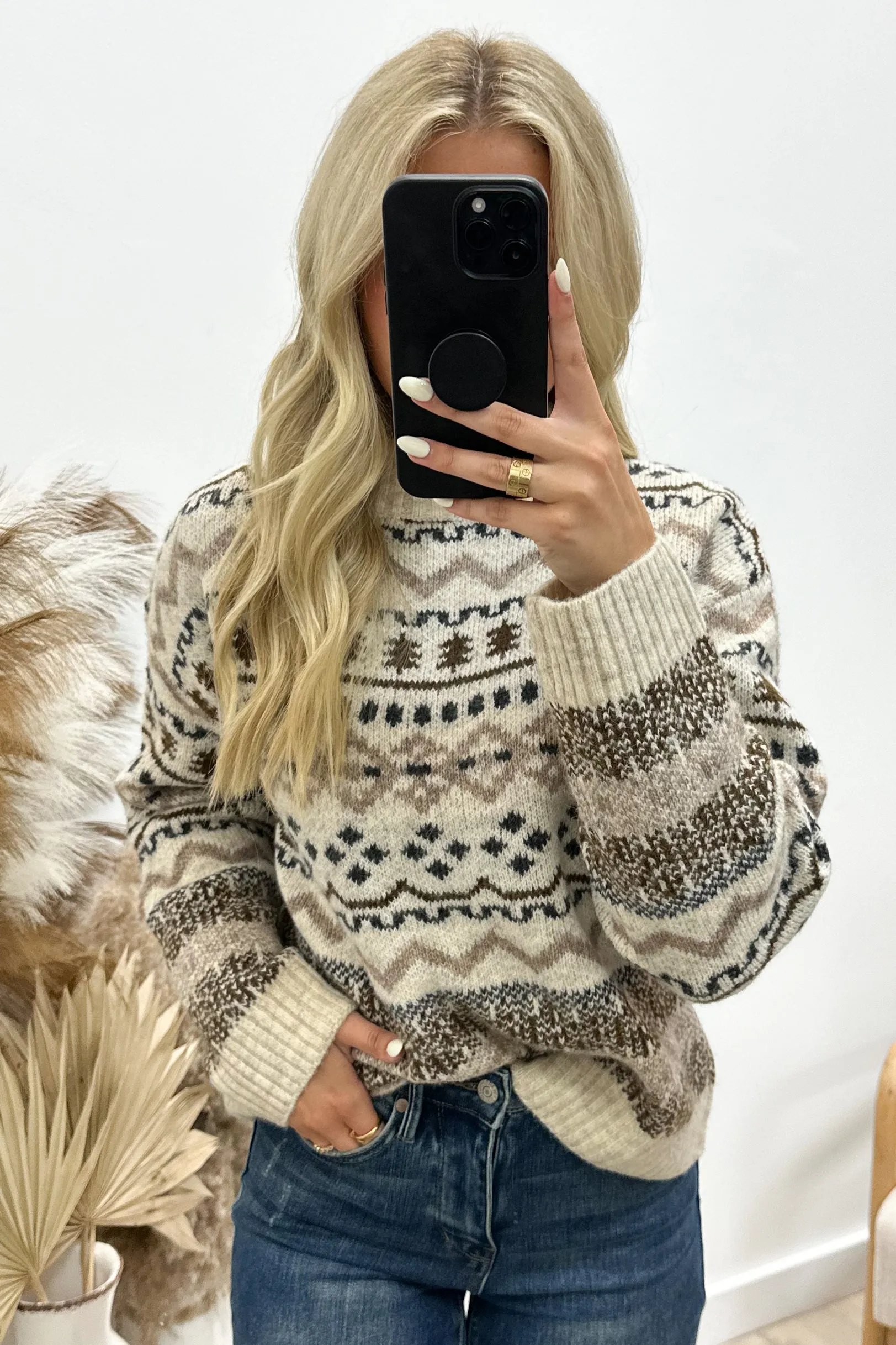 "Fun With Patterns" Sweater