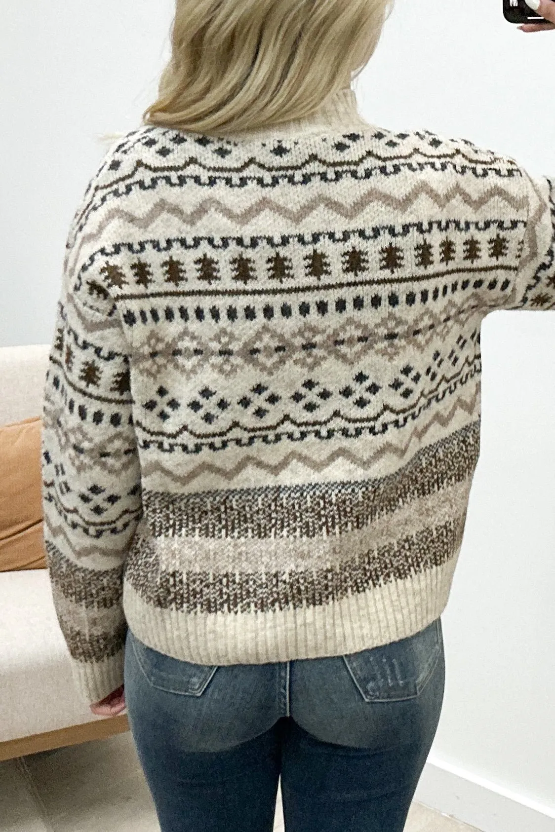 "Fun With Patterns" Sweater