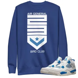 Retro 4 Military Blue "Air General" Sweater