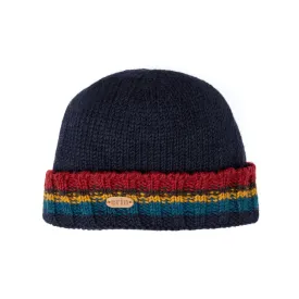 Rib Pullon Turnup Hat | Navy