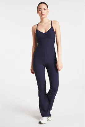 Ribbed Osaka Catsuit - Navy