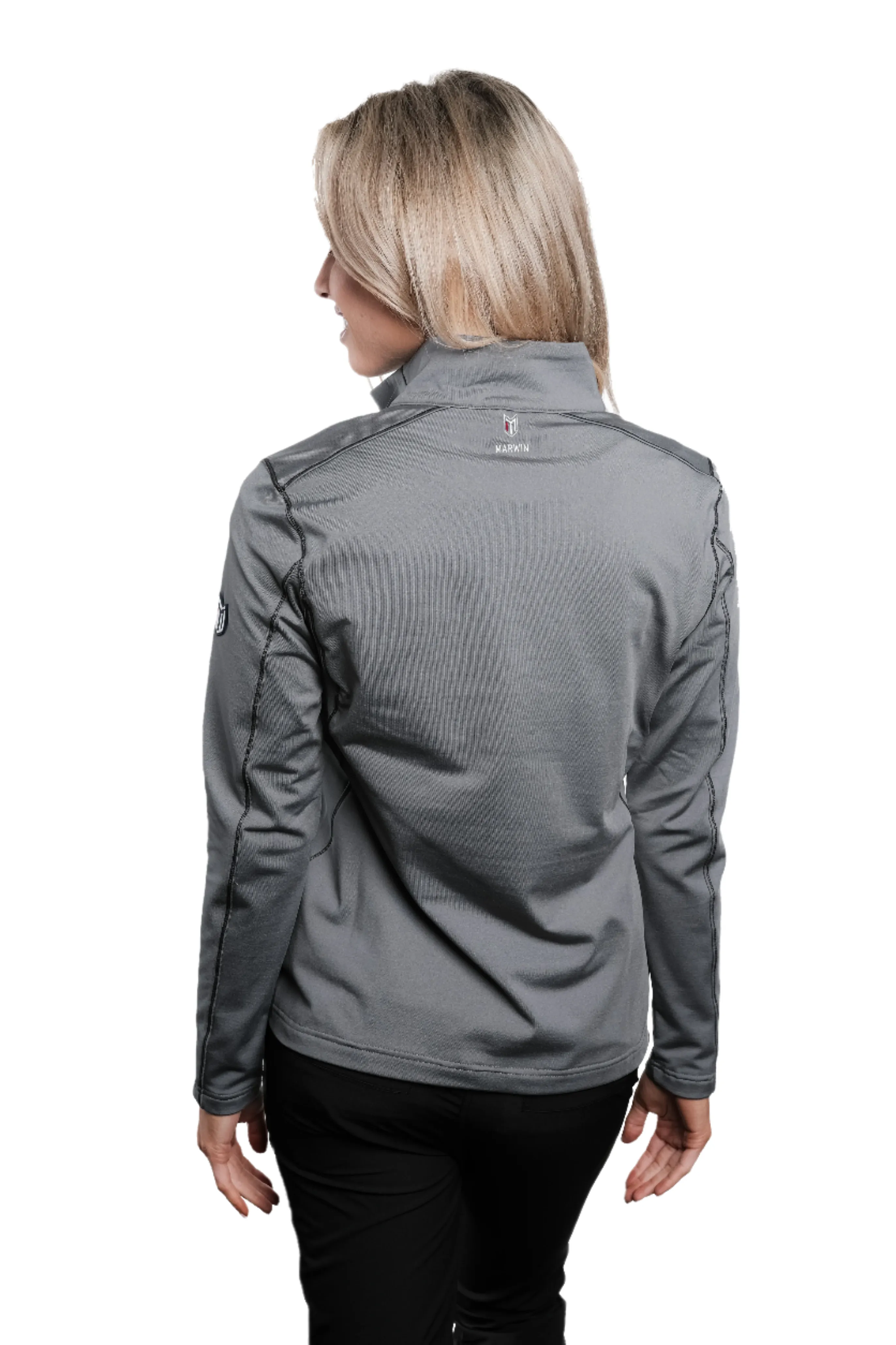 Rova Grey Women's Quarter Zip Pullover