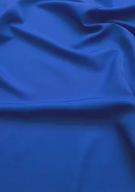 Royal Blue Crepe Dress Fabric Soft Touch Multiversatile Use Linings/craft/ 44/45"