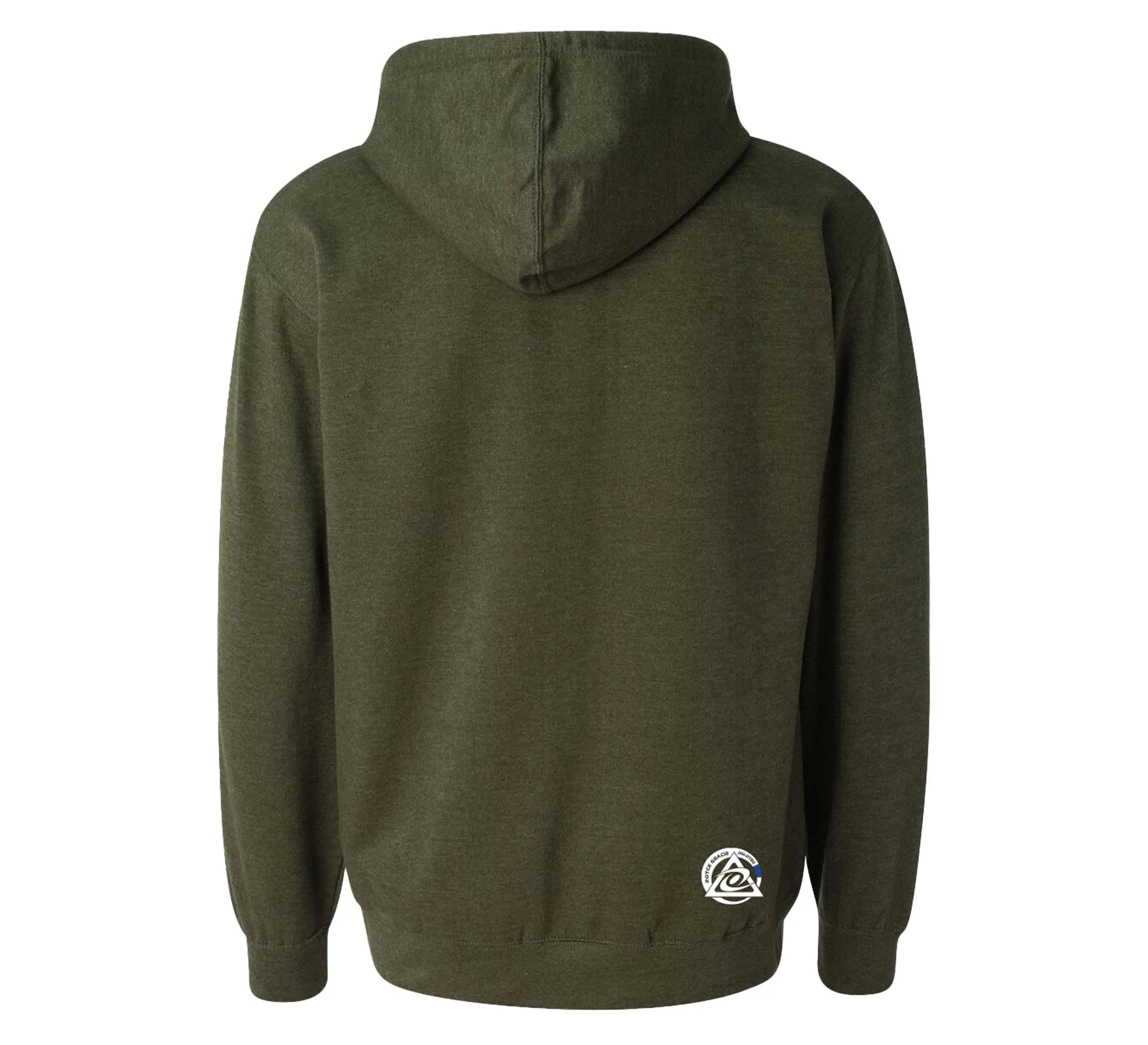 Royce Gracie Shadow Repeat Pullover Hoodie Military Green