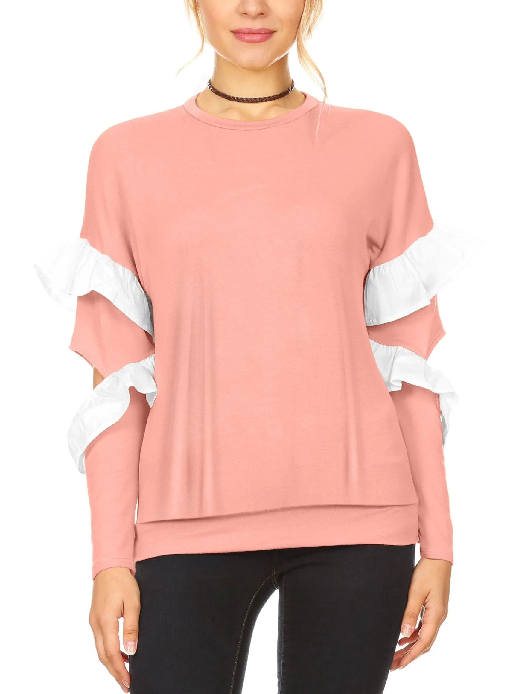 Ruffle Reality Pullover Top