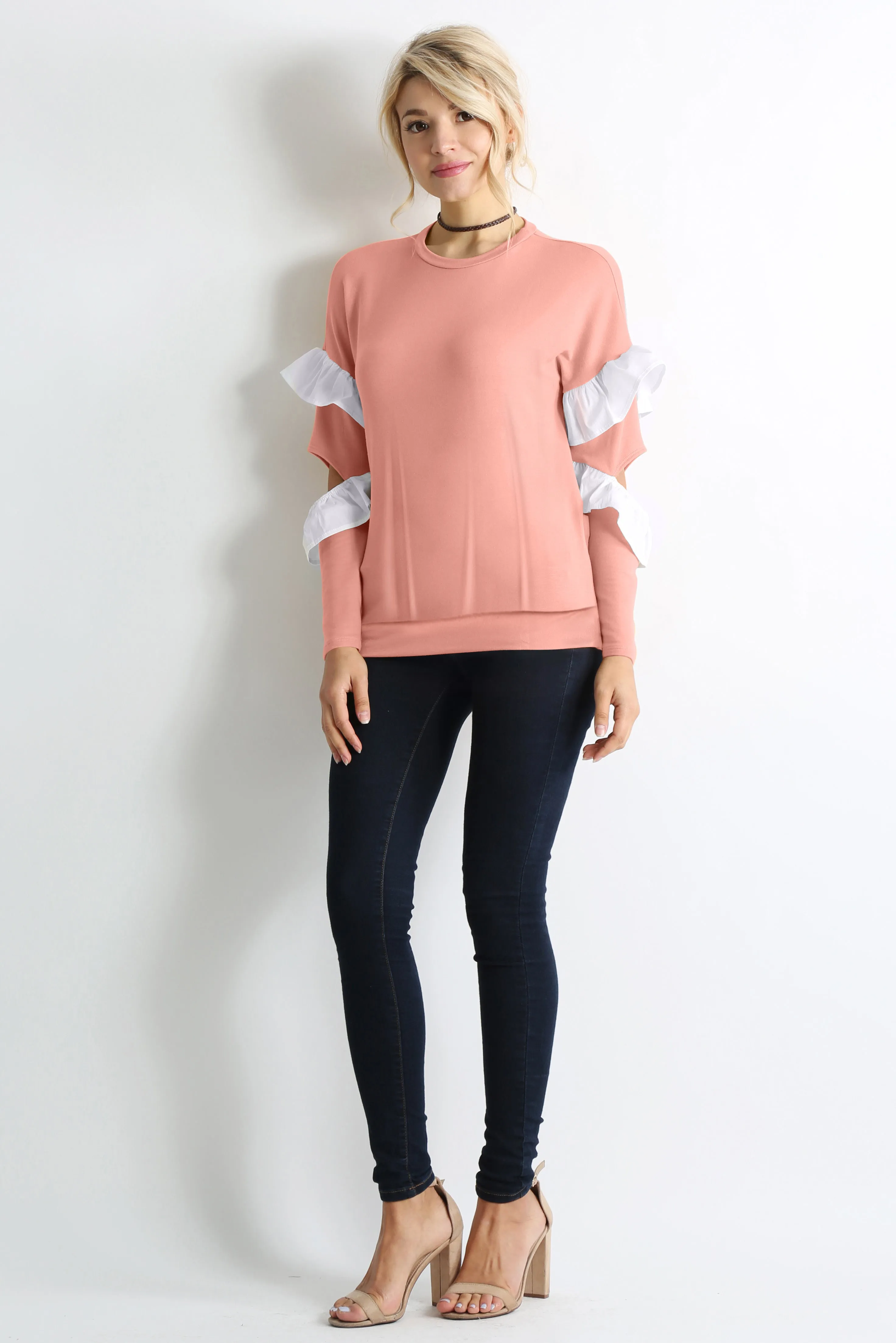 Ruffle Reality Pullover Top