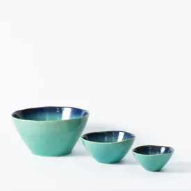 Turquoise Ceramic Bowls – Versatile and Stylish Nautical Serveware