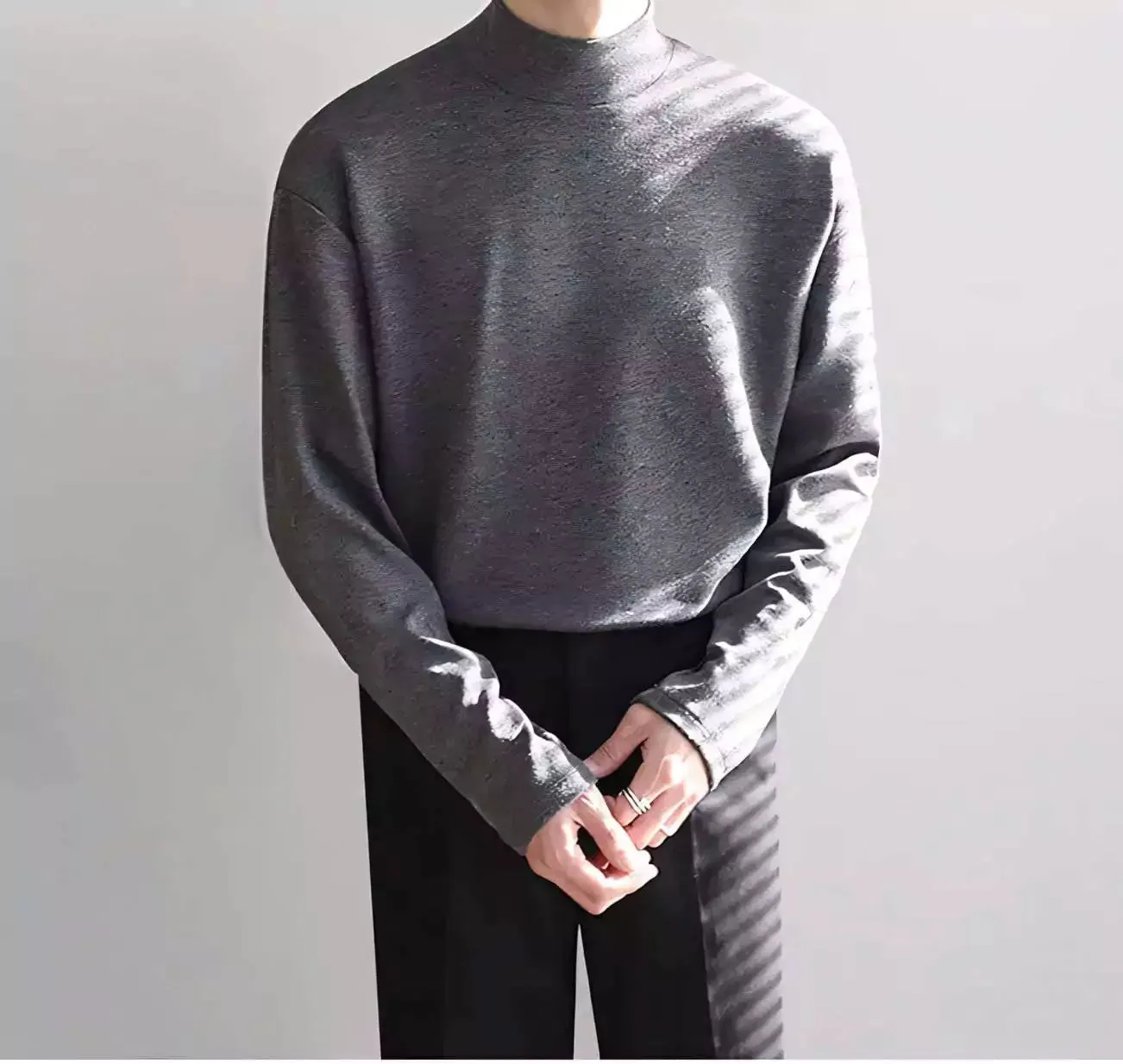 Turtleneck Velvet Sweater