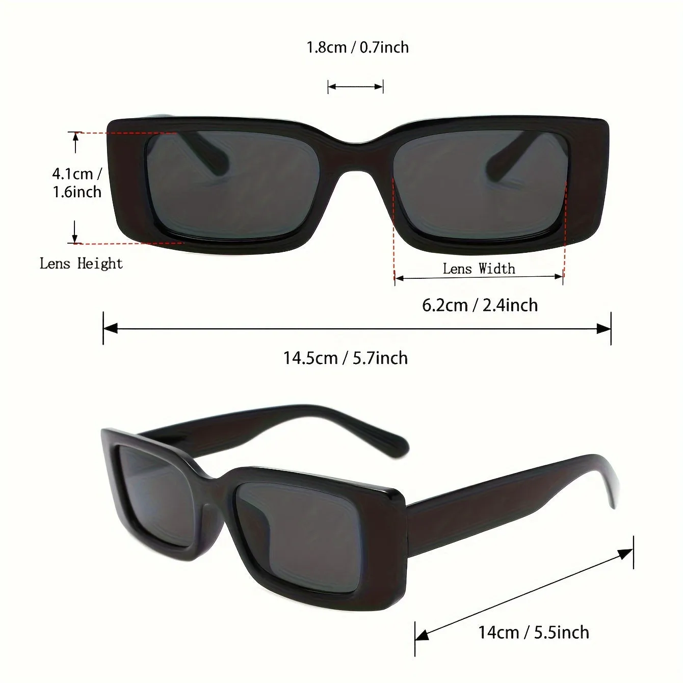 Versatile Square Frame Sunglasses Stylish Unisex Outdoor Party Essentials