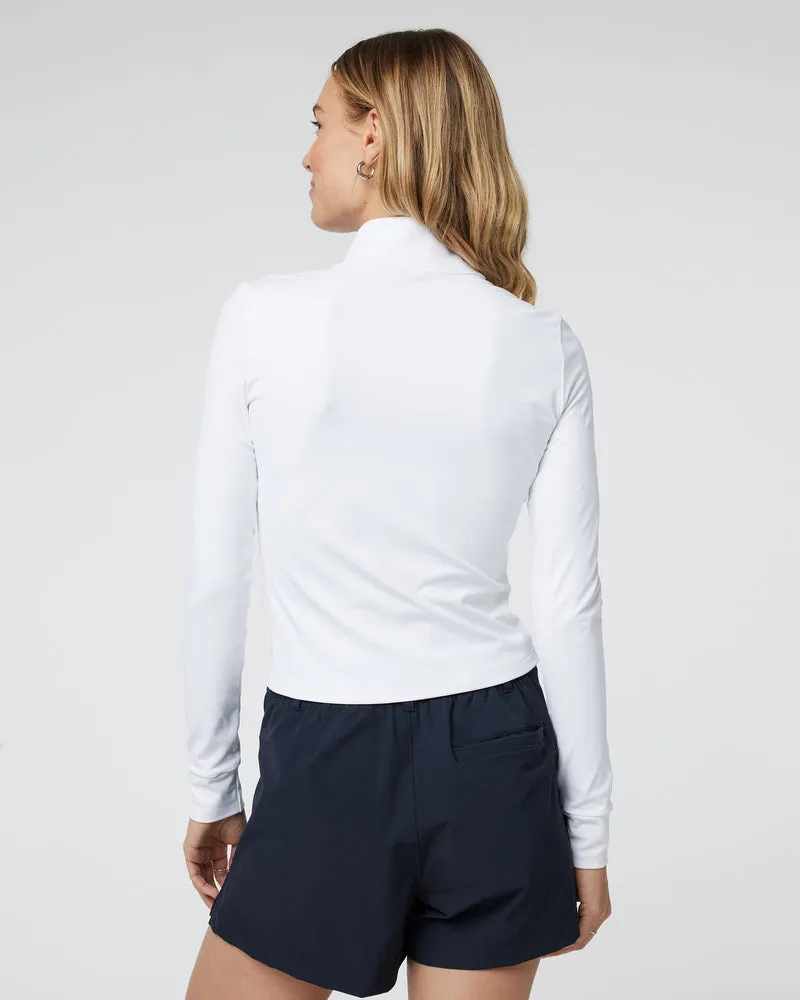 VUORI Studio Half Zip - WHITE