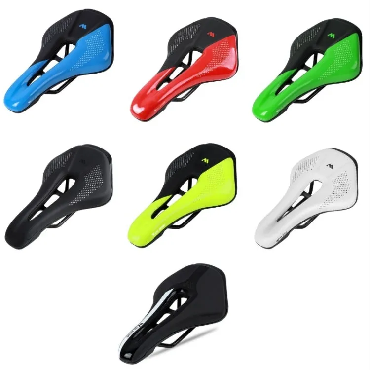 WEST BIKING Cycling Seat Hollow Breathable Comfortable Saddle Riding Equipment(Fluorescent Green)