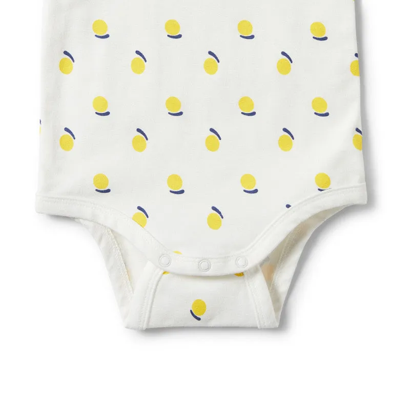 Wilson & Frenchy Sunshine Flutter Sleeve Bodysuit