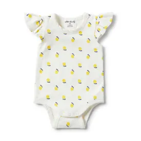 Wilson & Frenchy Sunshine Flutter Sleeve Bodysuit