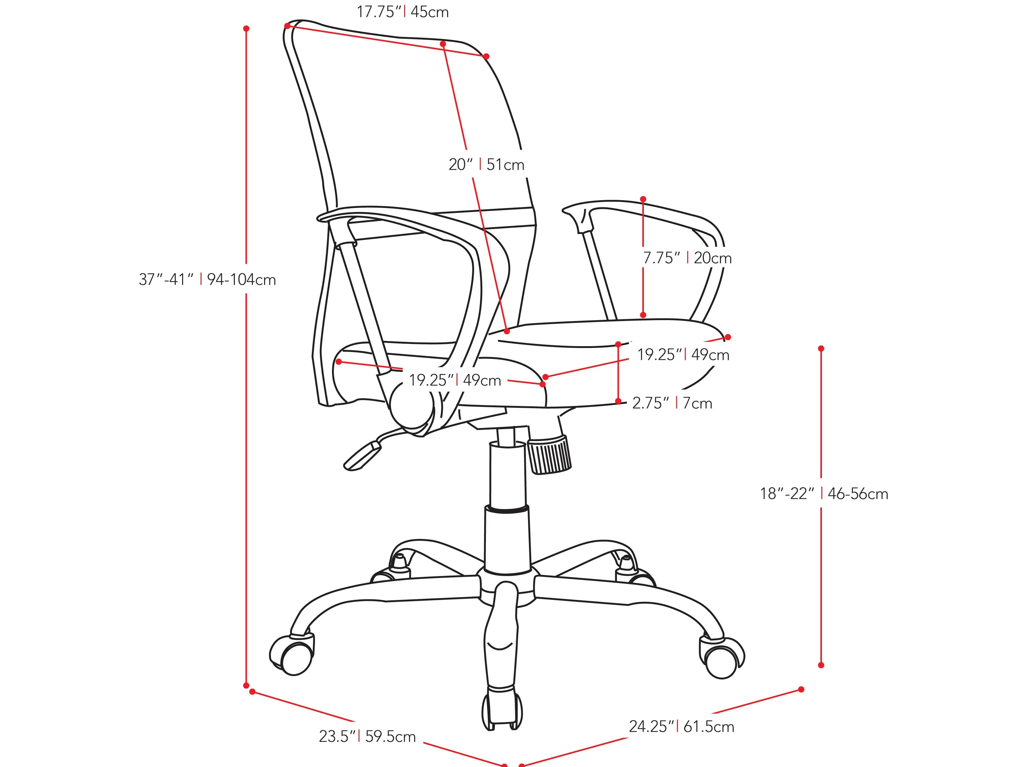 Yellow Fabric Office Chair