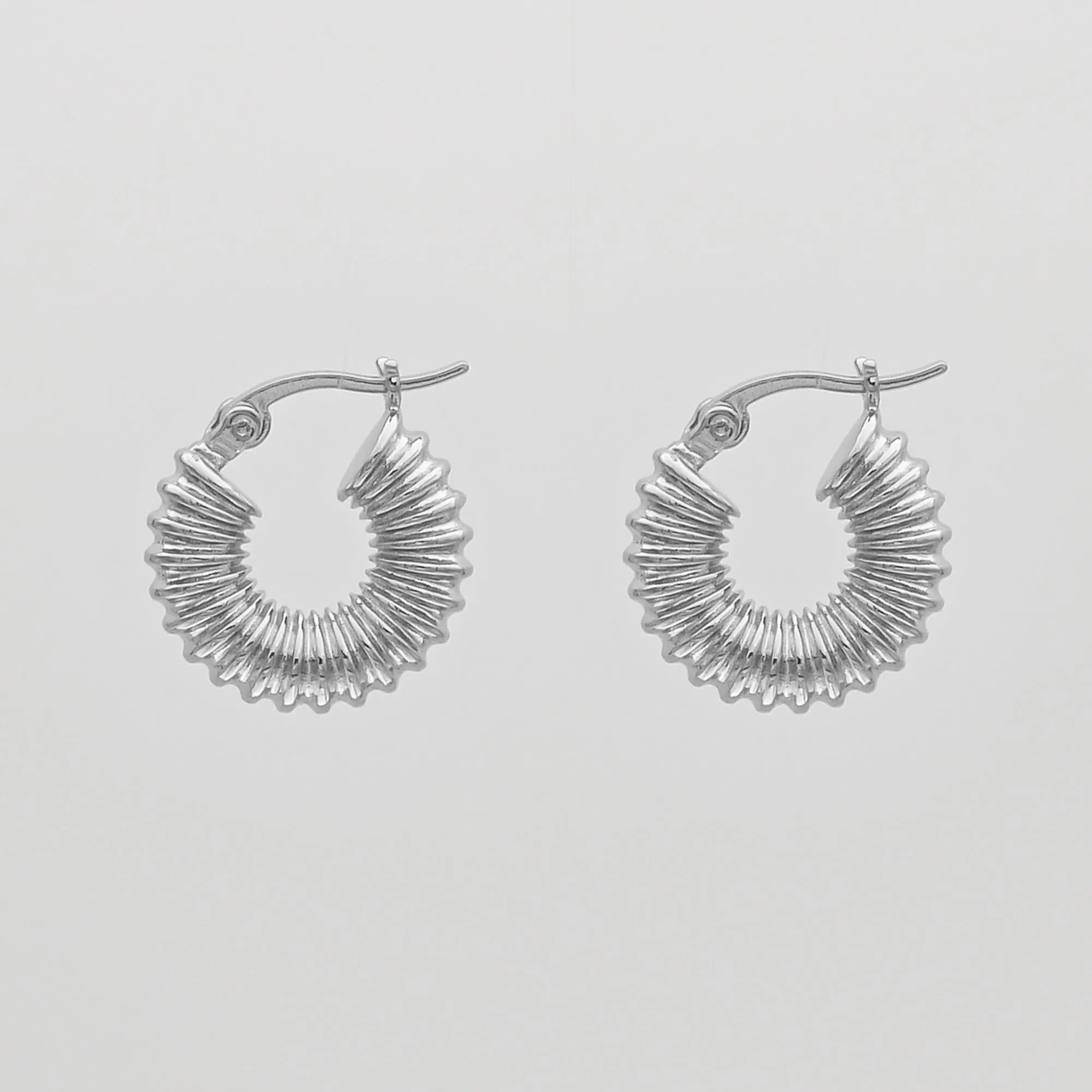 Zuri Ridge Hoop Earrings