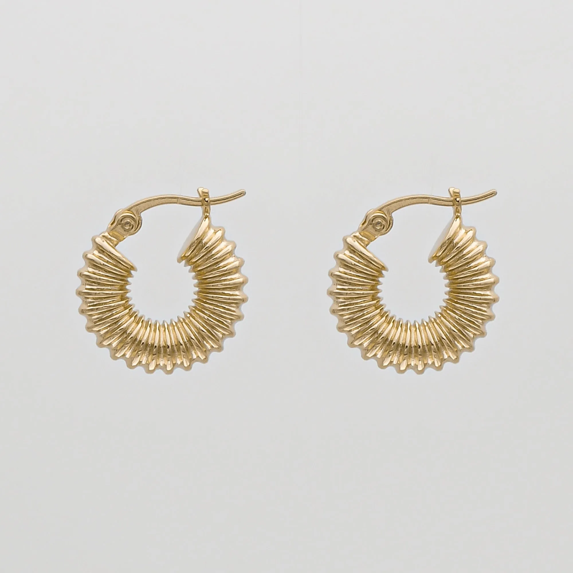 Zuri Ridge Hoop Earrings